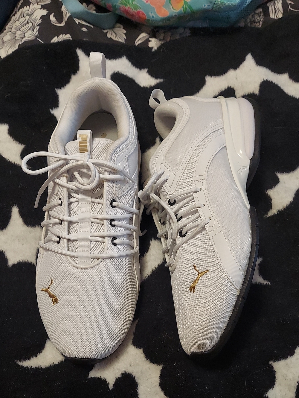 Puma womens White Athletic Sneakers- size 10